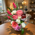 Aranjament Floral cu Vin