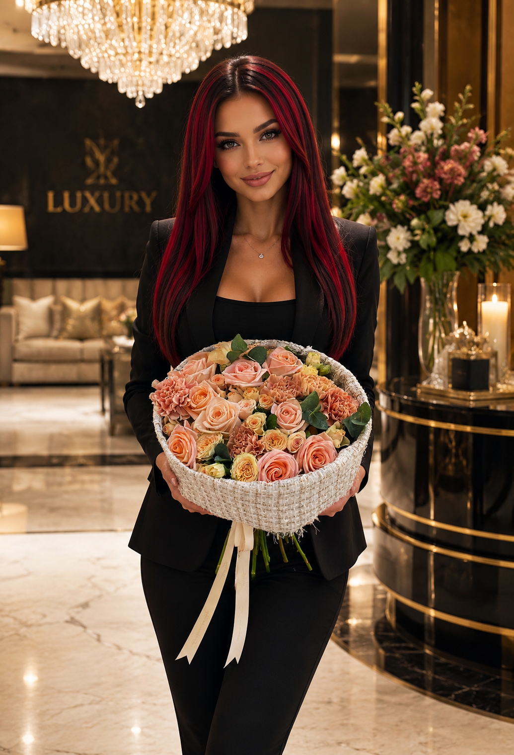 Buchet Luxury Piersică